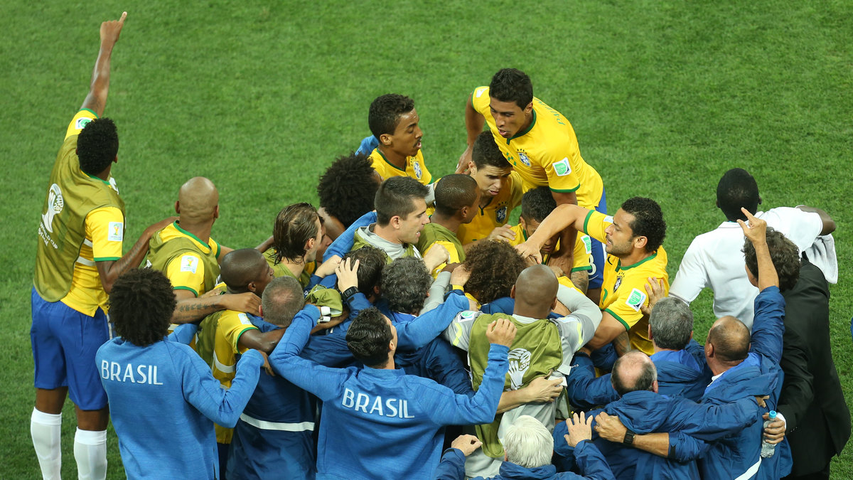 Ett firande Brasilien. 