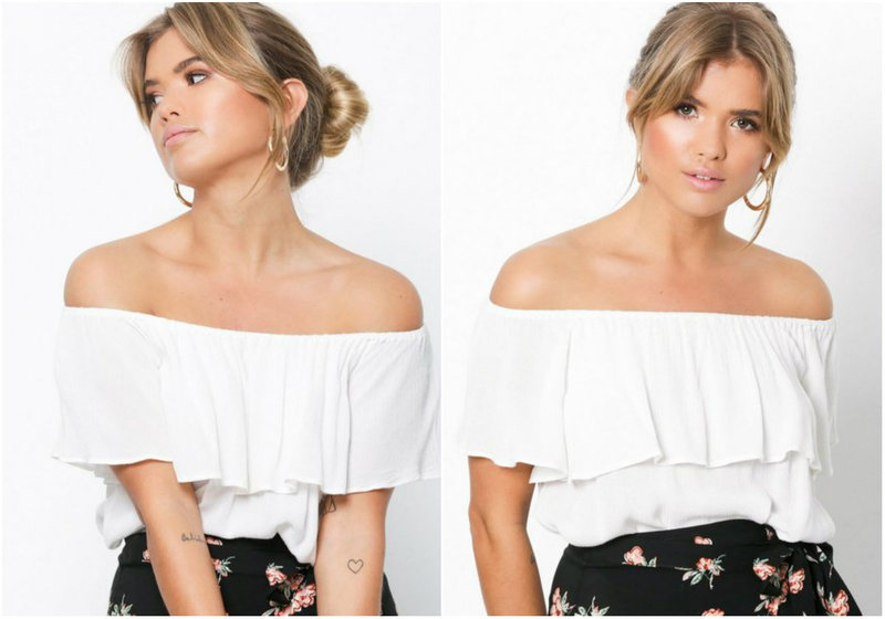 Off shoulder topp