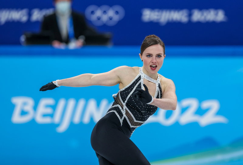 Josefin Taljegård under OS i Peking.