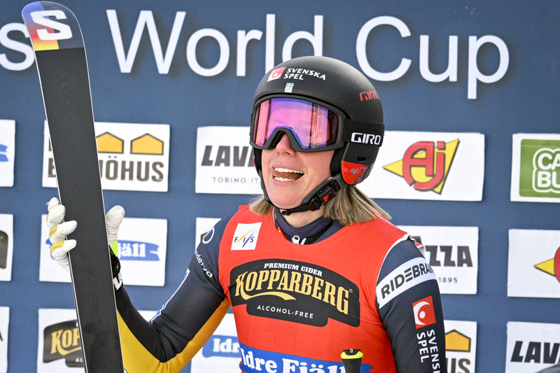 Sandra Näslund vann OS-guld 2022. Foto: Anders Wiklund/TT