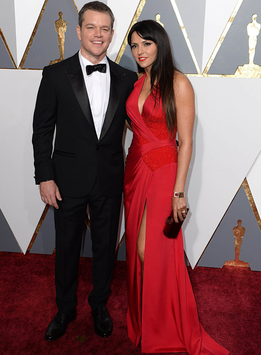 Matt Damon och Luciana Barroso. Matt Damon och Luciana Barroso.