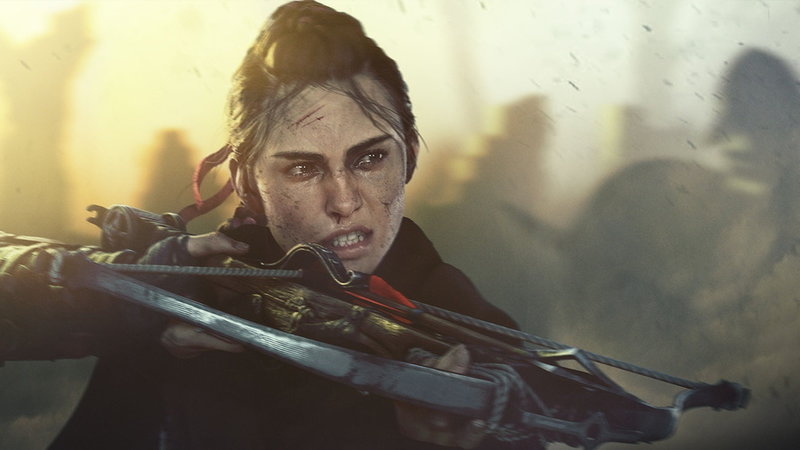 Amicia är mer kapabel, men våldet påverkar relationen till hennes lillebror. Pressbild.