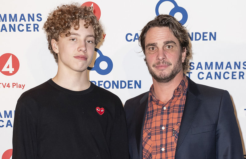 Anders Öfvergård med sonen Simon