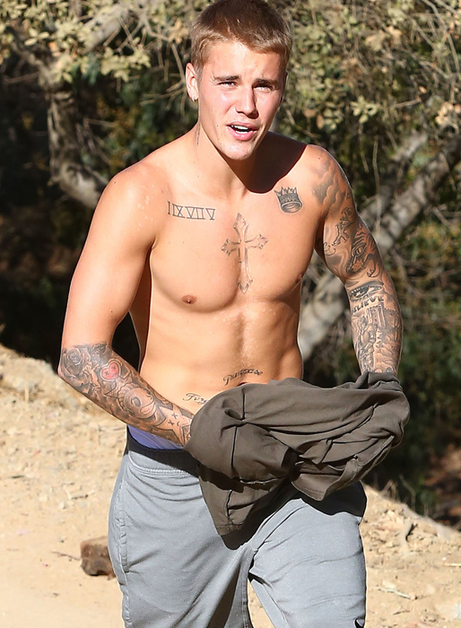 Oufff! Justin Bieber hajkar i Hollywood. Oufff! Justin Bieber hajkar i Hollywood.