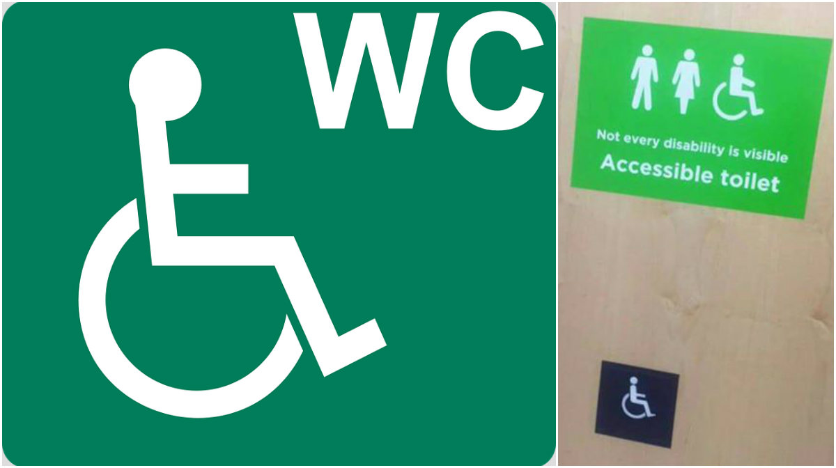 Det är inte alltid självklart att den som använder en handikapptoalett har ett synligt funktionshinder. 