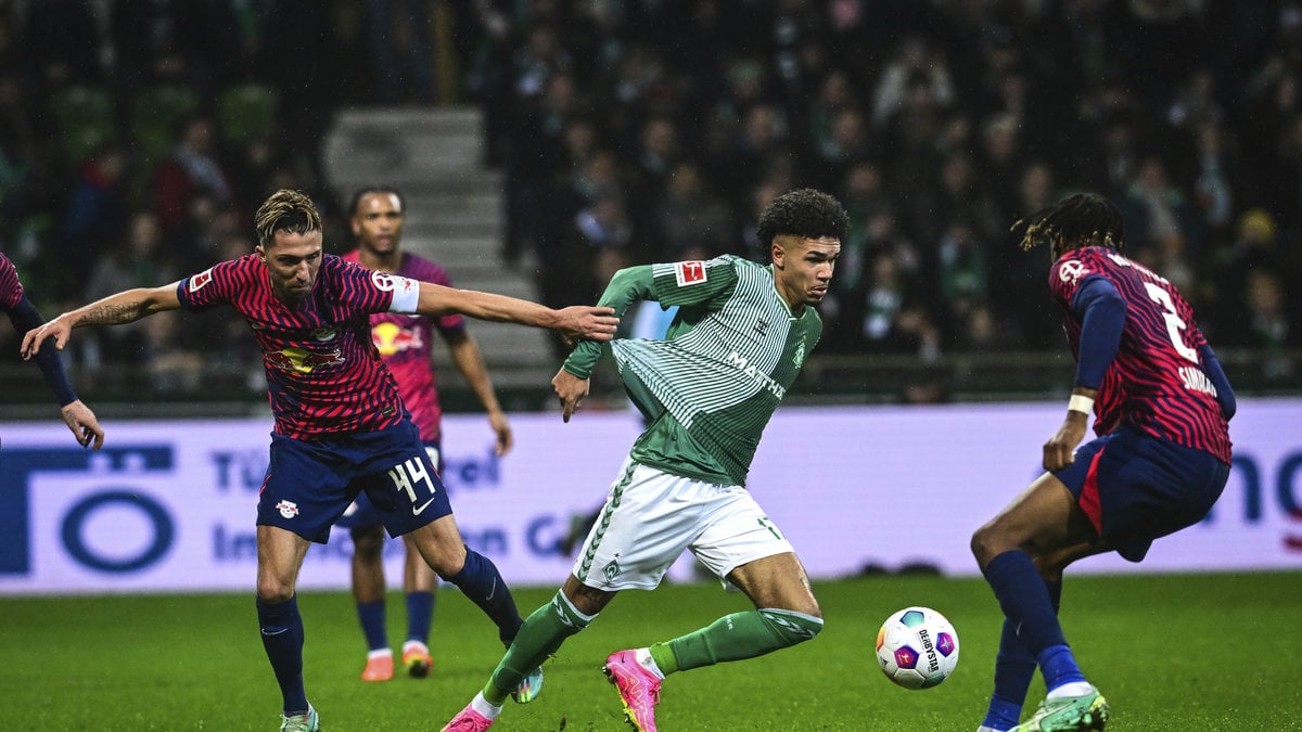 Matchen mellan Leipzig och Werder Bremen slutade 1-1.