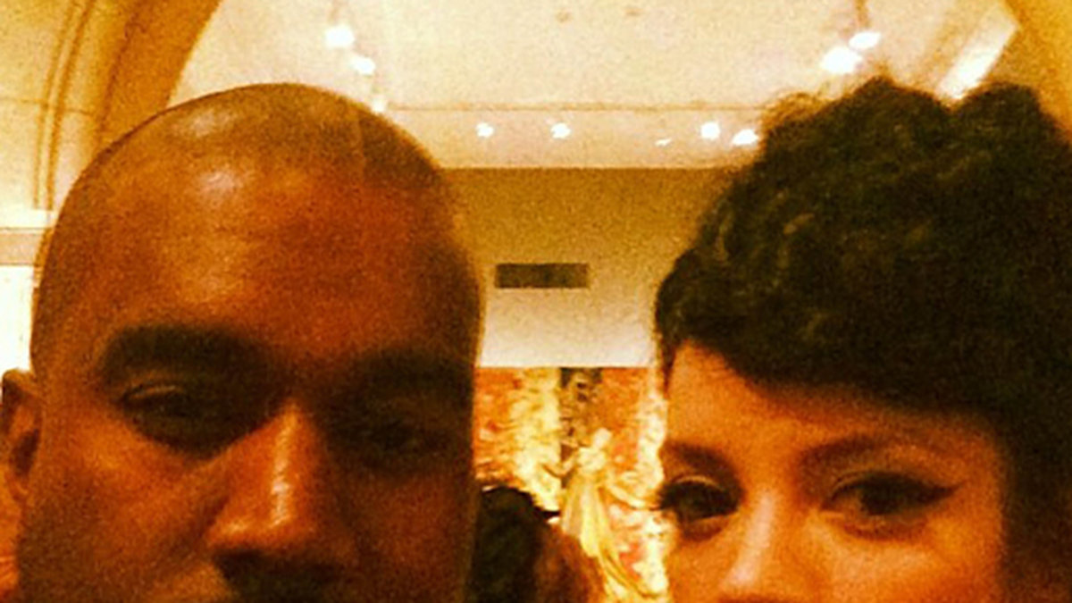 Kanye West och Lily Allen på Met Ball.