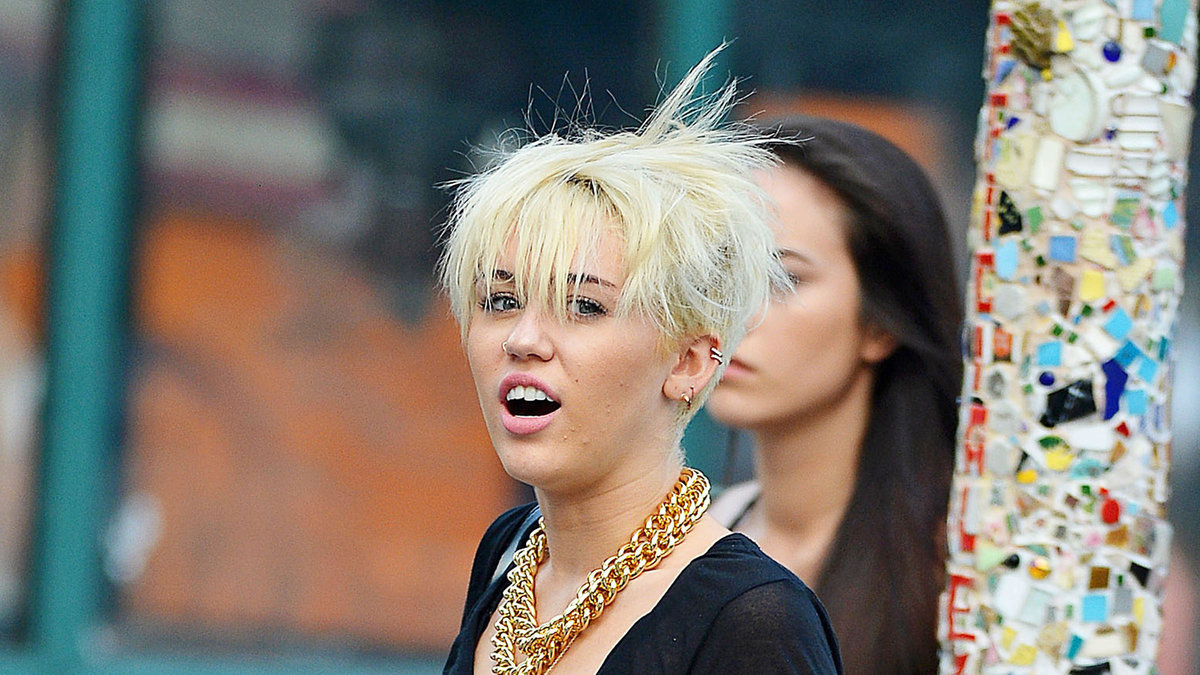 2. Miley Cyrus nya look har inte hyllats.