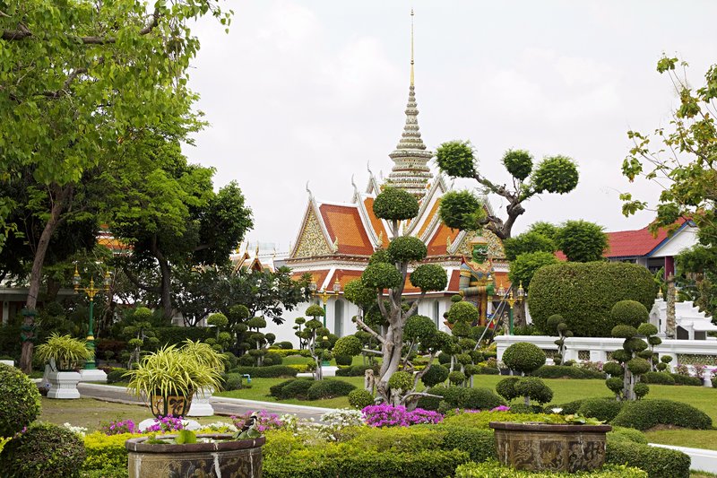 Buddhisttemplet Wat Arun i Bangkok Buddhisttemplet Wat Arun i Bangkok
