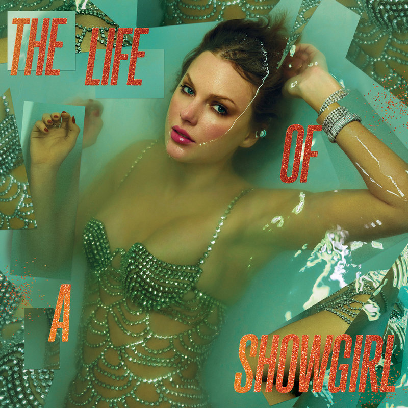 En av flera bilder som har släppts i samband med lanseringen av Taylor Swifts "The life of a showgirl".  