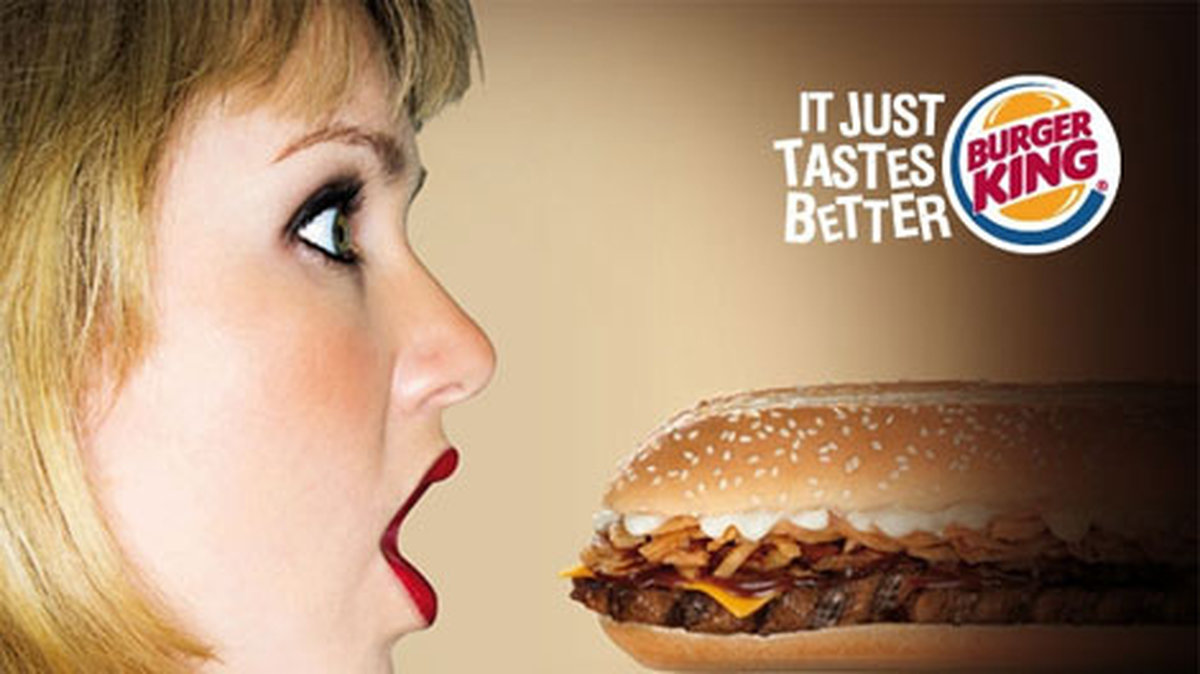 Burger King simulerar oralsex.