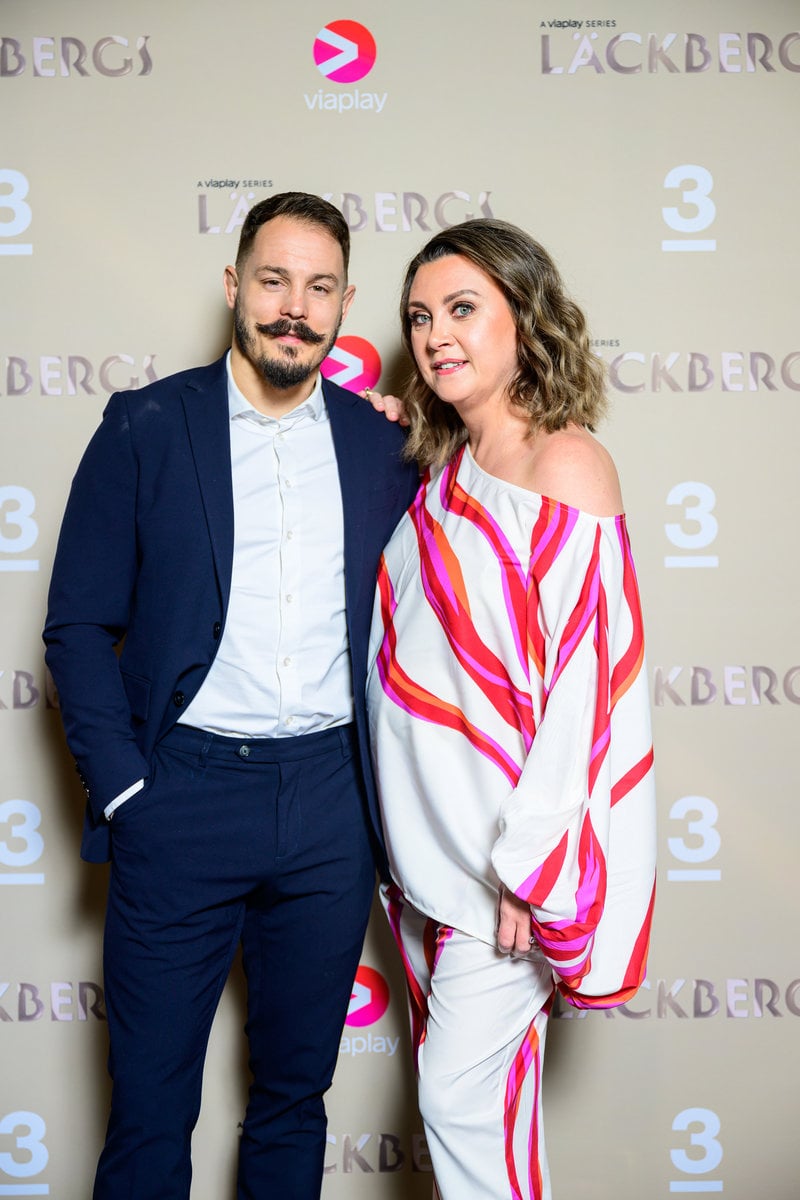 Simon Sköld och Camilla Läckberg. Simon Sköld och Camilla Läckberg.