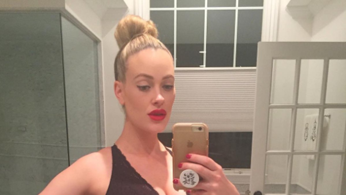 Hennes instagramföljare har kunnat följa graviditeten på sociala medier.