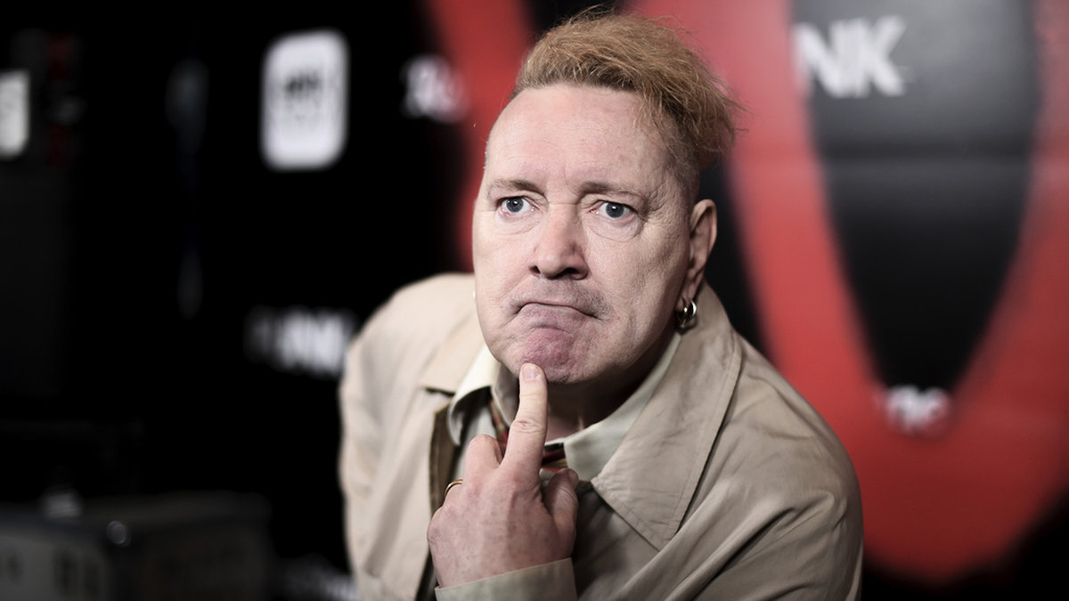 John Lydon, även känd som Johnny Rotten, får inte tävla för Irland i Eurovision song contest. Arkivbild.