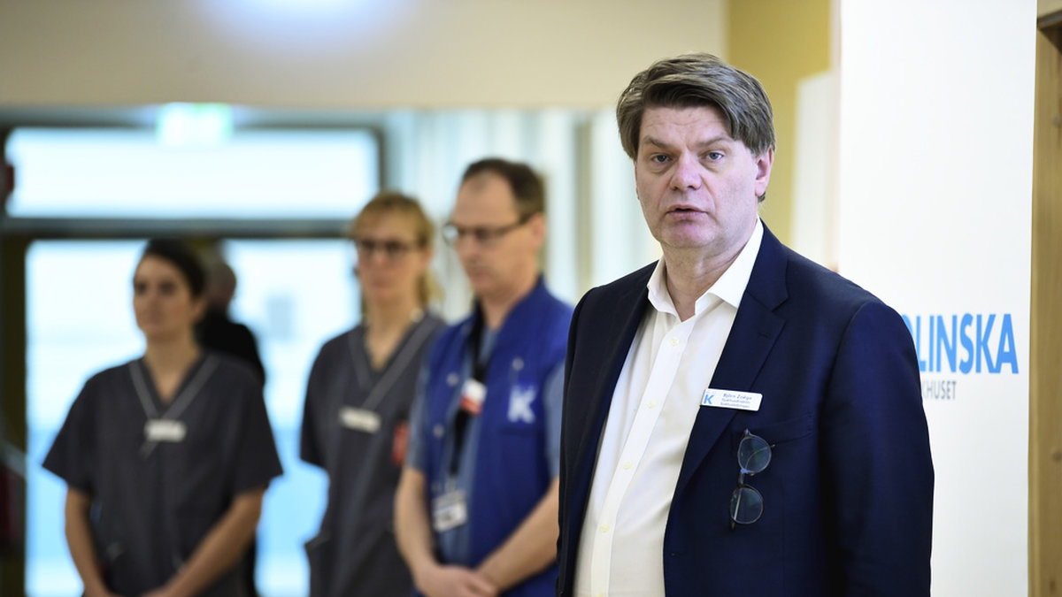 Direktören för Karolinska universitetssjukhuset, Björn Zoëga, fick löneförhöjning förra året.