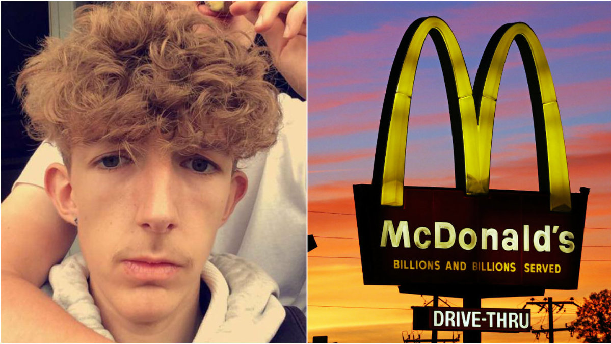 16-åriga Dylan Aird dog på väg till McDonalds.
