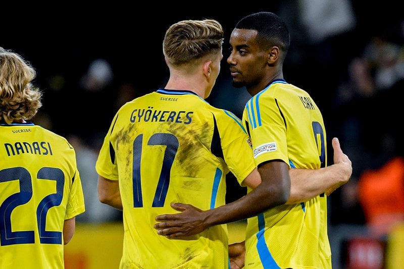 Alexander Isak och Viktor Gyökeres – två av världens hetaste anfallare. Arkivbild.