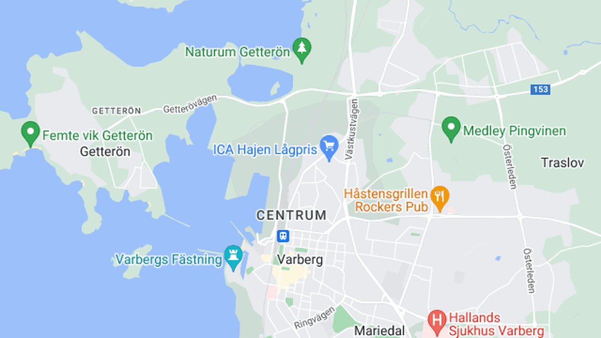 Google maps, Varberg