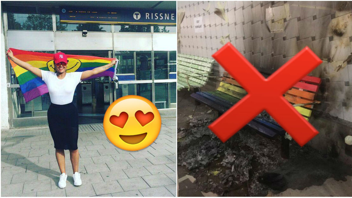 I kväll anordnades Rissne Pride som en markering mot de senaste dygnens hatbrott och vandalisering.