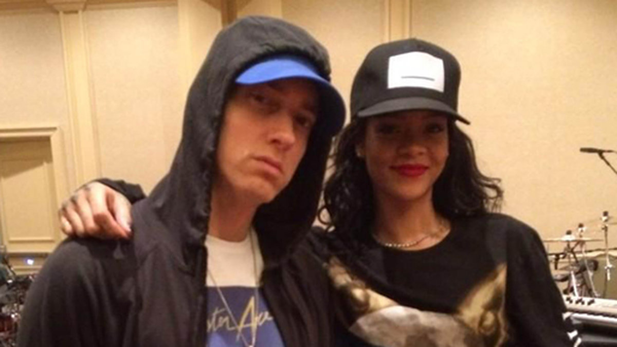 Eminem och Rihanna repar inför Eminems turné.