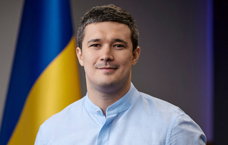Mychailo Fedorov, den ukrainske politiker som skött kontakten med Elon Musk. Bild från våren 2022.