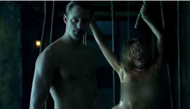 naket, naken, True Blood, Alexander Skarsgård