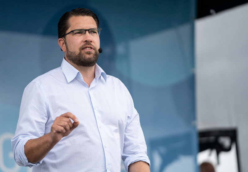 Sverigedemokraternas partiledare Jimmie Åkesson. Arkivbild.
