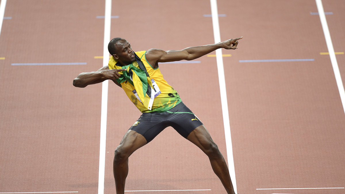 Usain Bolt vann 200-metersfinalen på Michael Johnsons klassiska världsrekordtid 19,32.