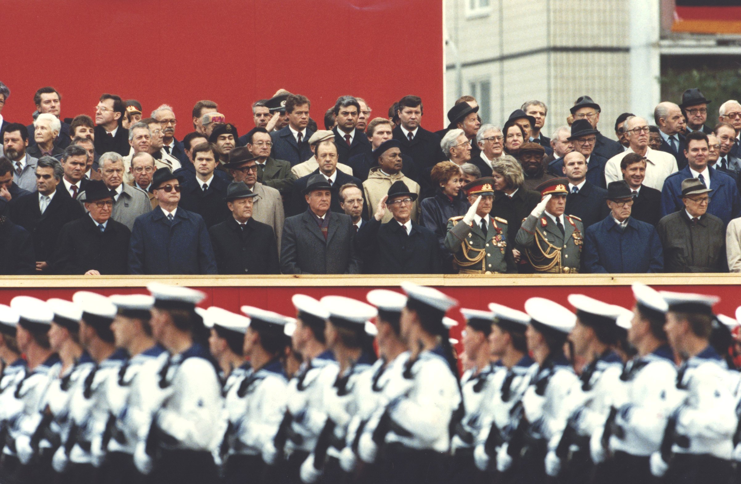 DDR:s 40 års-jubileum, oktober 1989. 