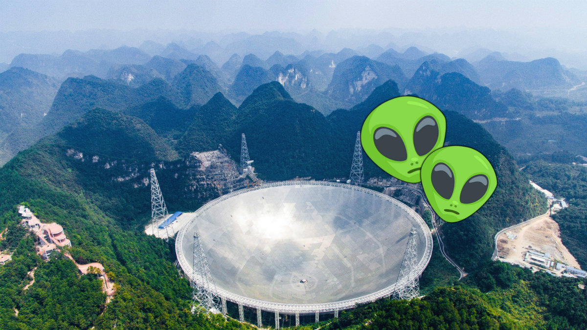 Kinas superteleskop FAST ska leta efter utomjordiskt liv.