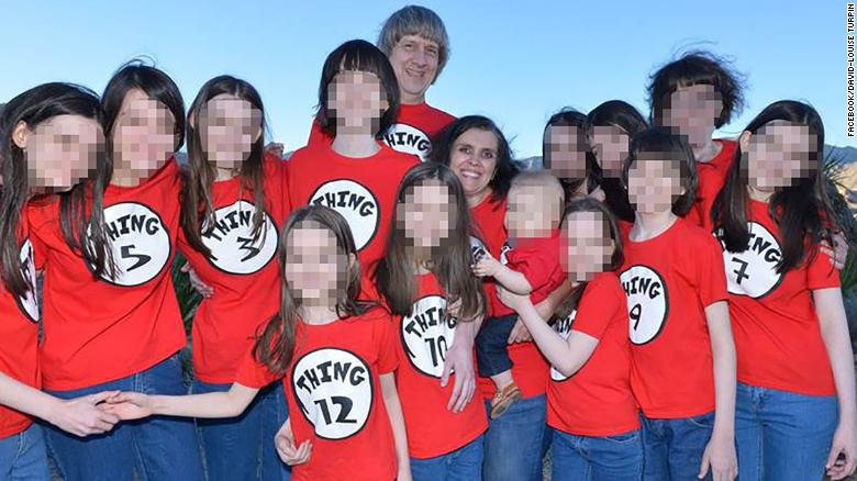 Familjen Turpin höll sina barn fångna i huset. Familjen Turpin höll sina barn fångna i huset.