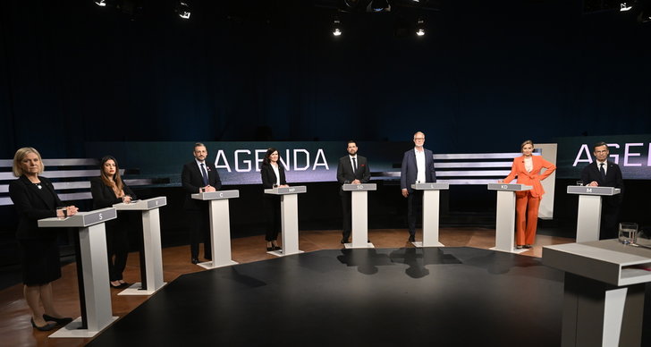 TT, Politik, Ulf Kristersson, Magdalena Andersson, Nooshi Dadgostar, Jimmie Åkesson, mord, Märta Stenevi, Ebba Busch