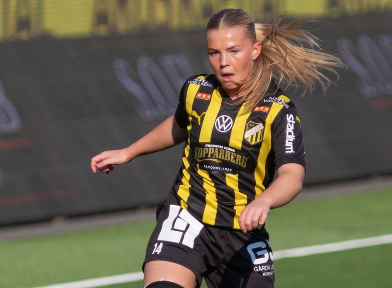 Matilda Nildén, syster till Amanda Nildén, spelar i BK Häcken. Foto: Stella Pictures