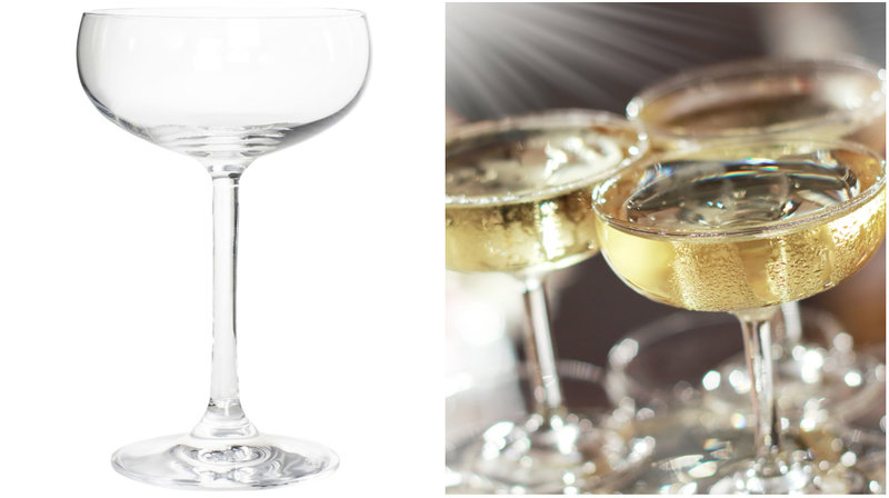 Coupeglas champagne