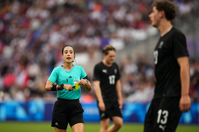 Katia Itzel Garcia har fått hat och hot efter sin domarinsats i matchen mellan Cincinnati och Monterrey. Arkivbild.