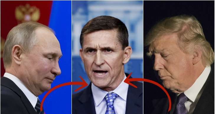 Michael Flynn, USA, Ryssland, Vladimir Putin, Vita huset, Donald Trump