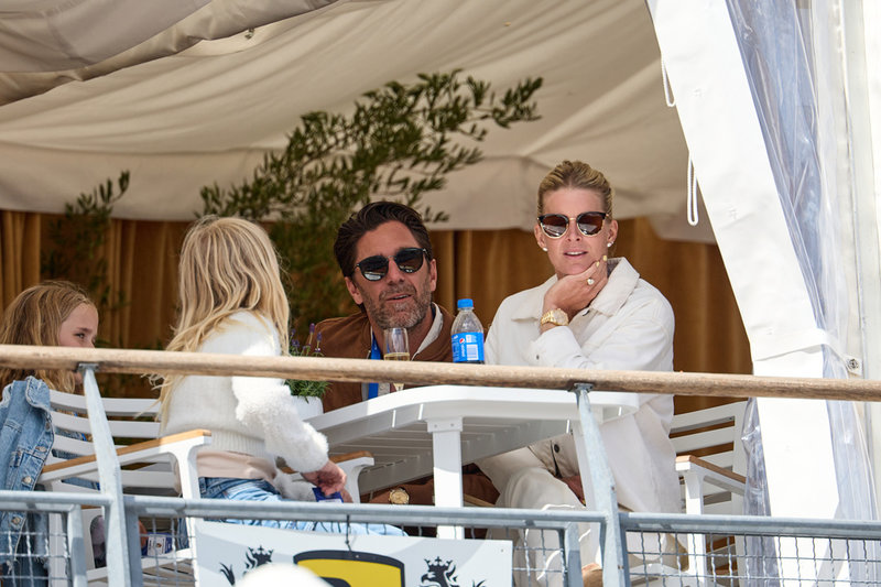 Henrik Lundqvist med familj under Båstadstennisen 2023. Arkivbild.