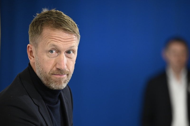 Graham Potter tar ut sin första landslagstrupp på onsdagen. Arkivbild.