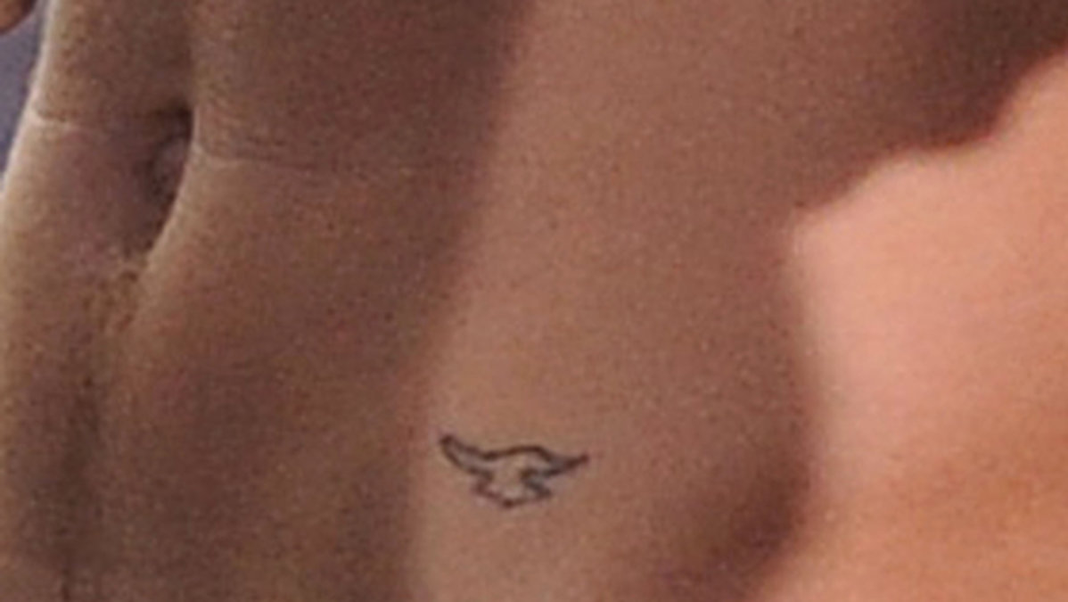 Justin Biebers första tatuering. 