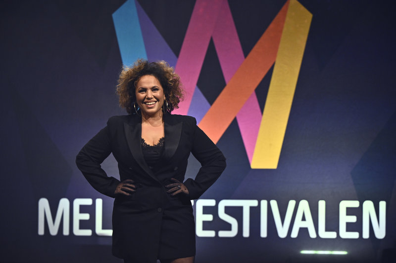 Laila Adèle tävlar med bidraget "Oxygen" i Mello 2026. Foto: Christine Olsson/TT