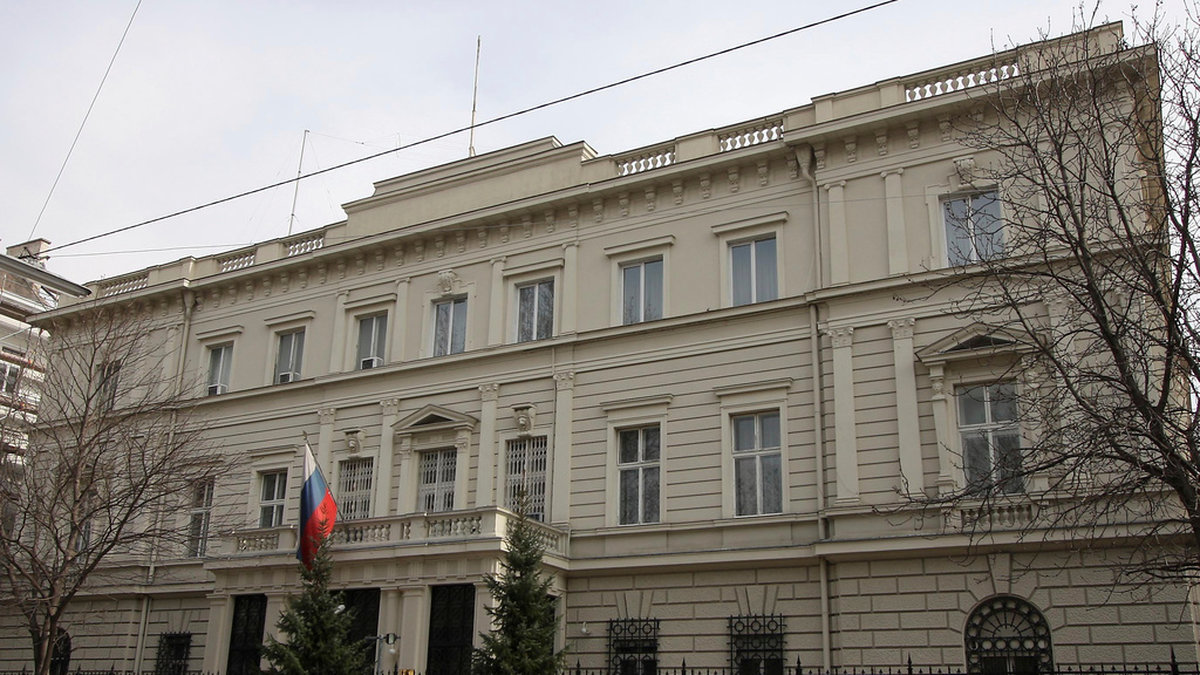Ryska ambassaden i Wien. Arkivbild.