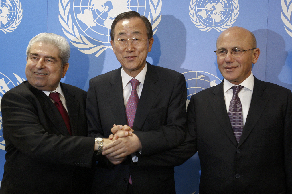 Cypern, Ban Ki-moon, FN, Grekland, turkiet, Konflikt