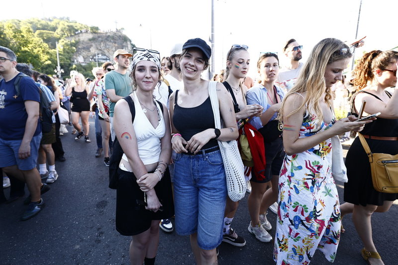 Anna and Vanessa tyckte att det var värt att delta i paraden trots risken för böter.