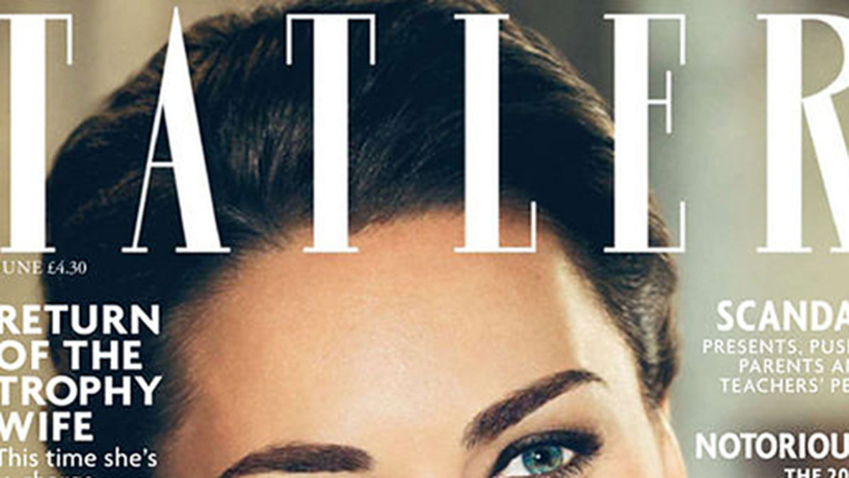 Kate Middleton på omslaget till Tatler. 