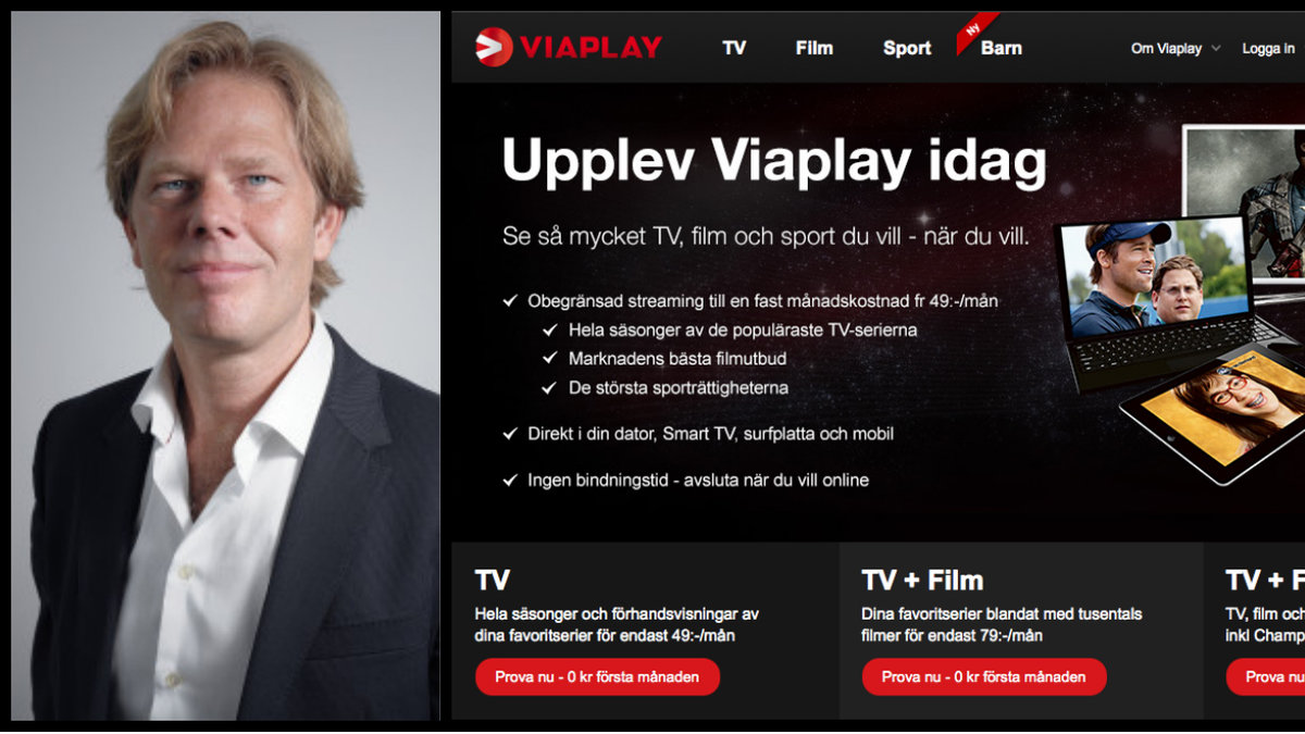 Viaplay och vd:n Niclas Ekdahl.