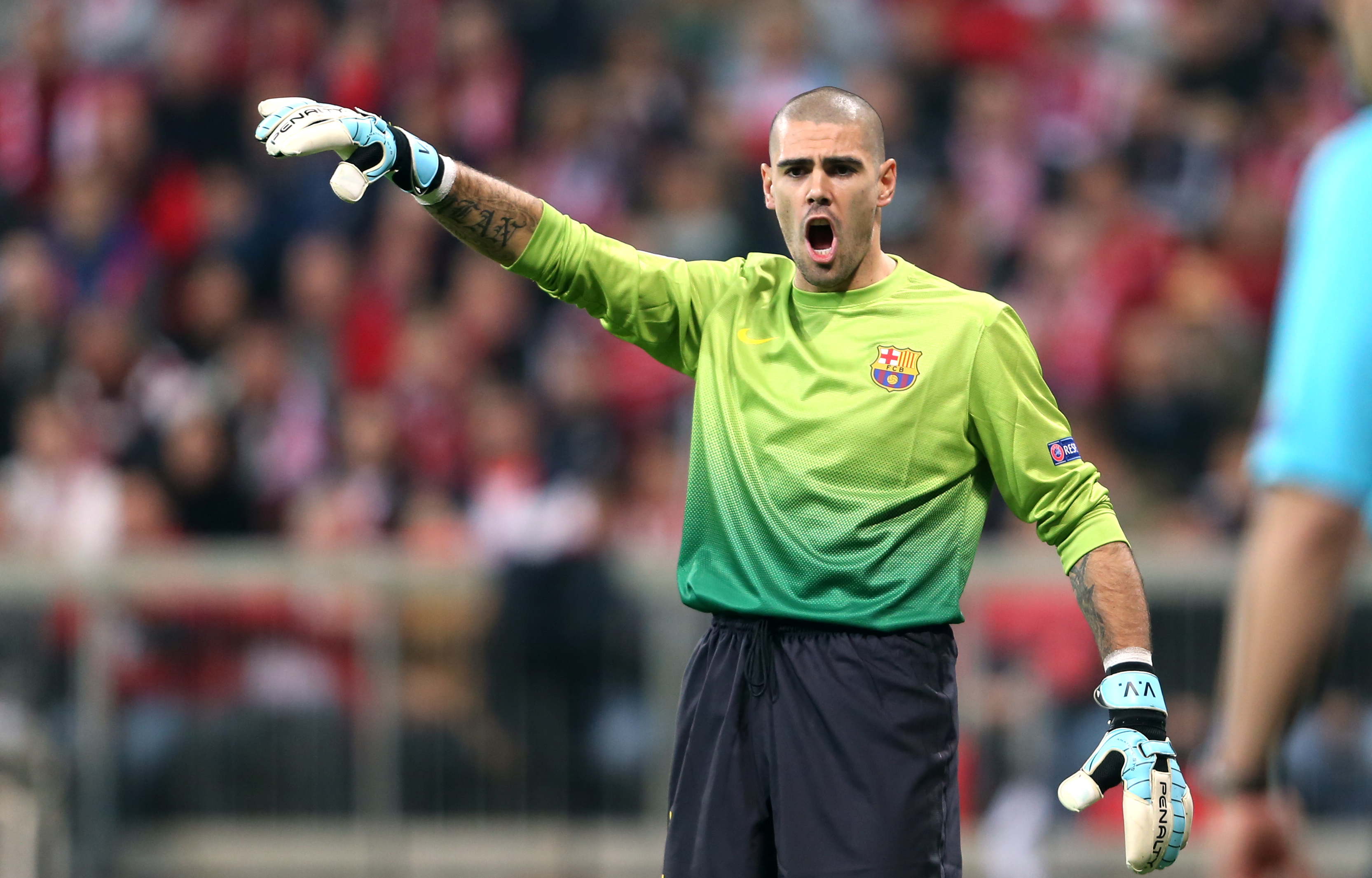 Victor Valdes har gjort 104 matcher i Barcelonas mål i världens finaste klubblagsturnering. Victor Valdes har gjort 104 matcher i Barcelonas mål i världens finaste klubblagsturnering.