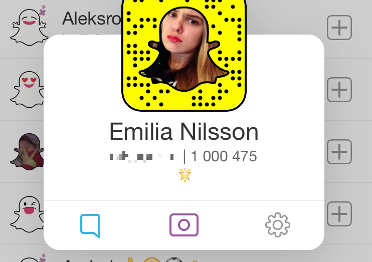 Hon har över en miljon i score på Snapchat - skickar 2 000 snaps varje dag.