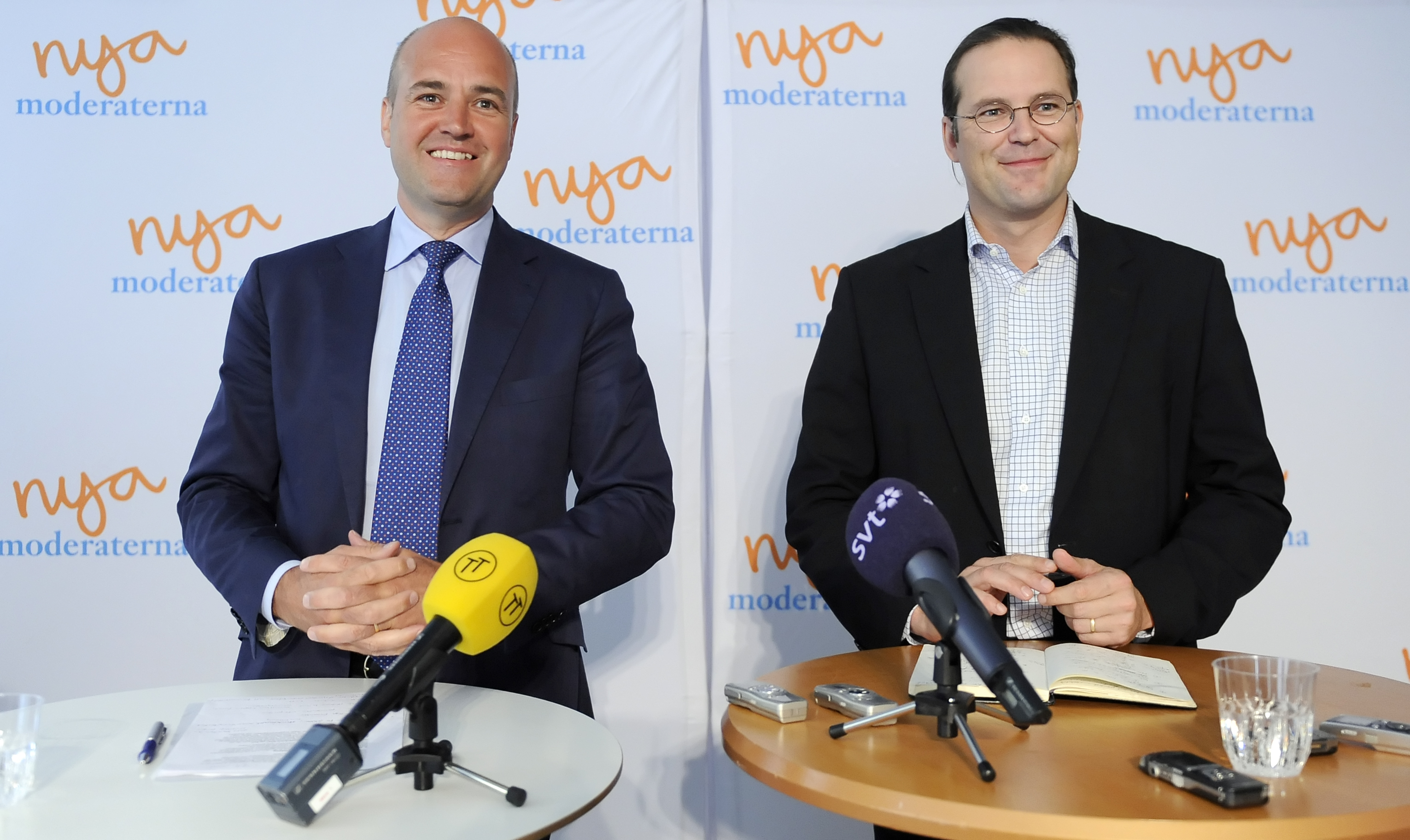 Statsminister Fredrik Reinfeldt och finansminister Anders Borg.