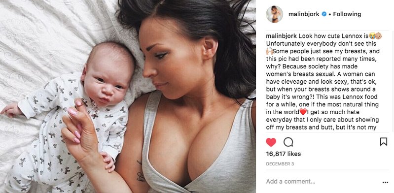 Malin Björk med sonen Lennox. Malin Björk med sonen Lennox.