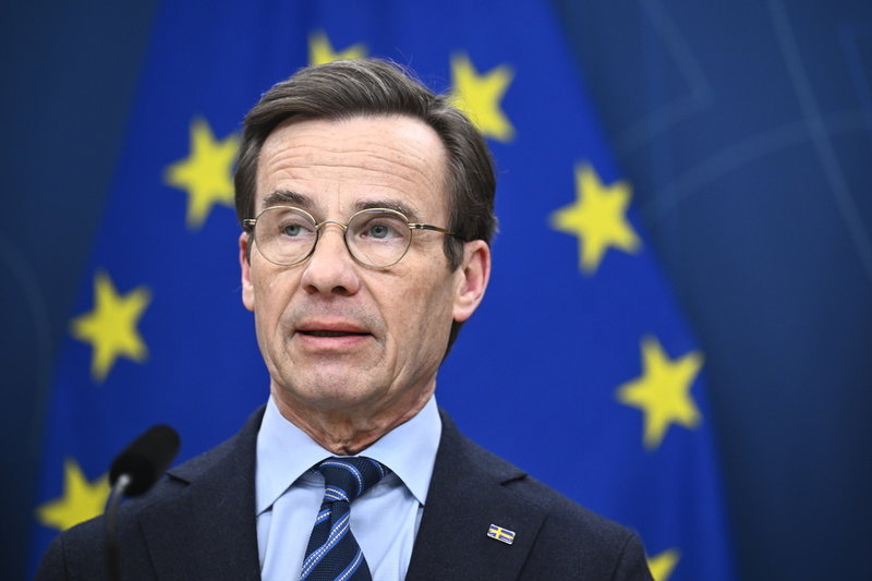 Statsminister Ulf Kristersson (M).